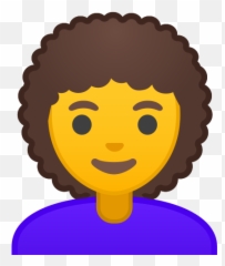 Curly Hair Emoji - Emoticone Massage,Hair Emoji