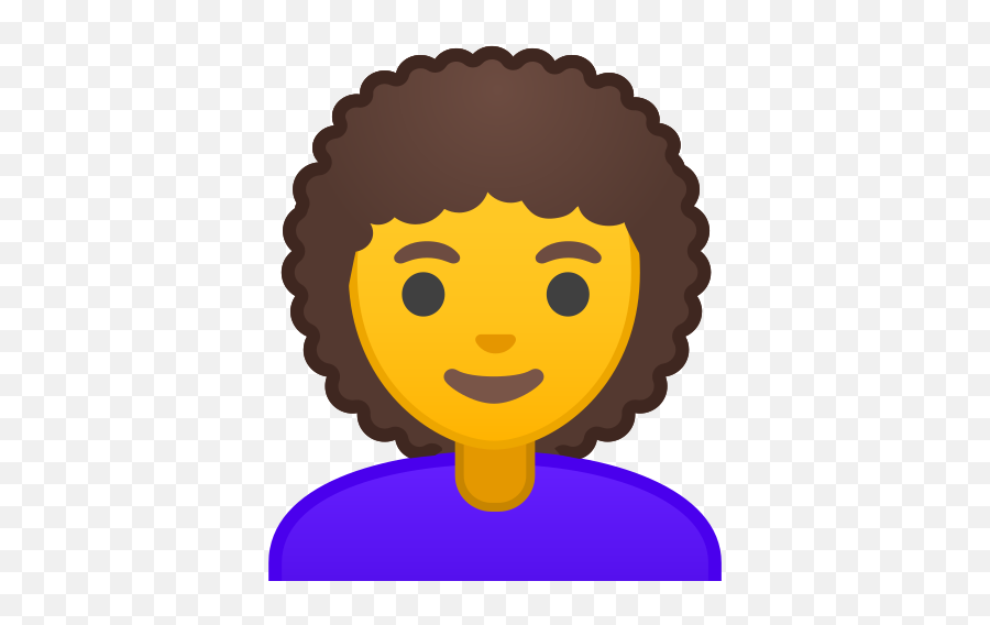 Curly Hair Emoji - Emoticone Massage,Hair Emoji
