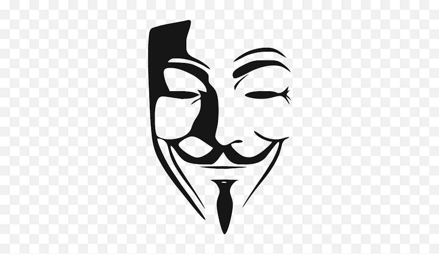 Guy Fawkes Mask Png - V For Vendetta Mask Sketch Emoji,Guy Fawkes Emoji