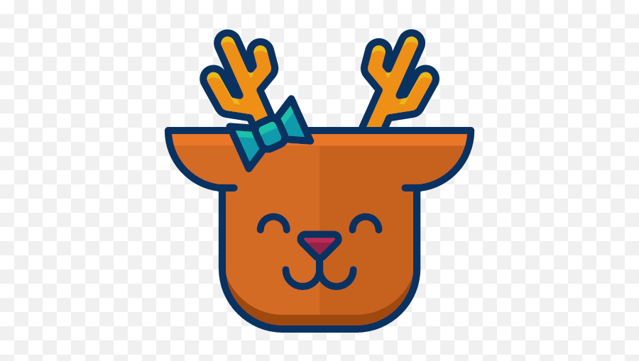 Emoji Emoticon Happy Reindeer Smile Icon,Thanksgiving Emojis