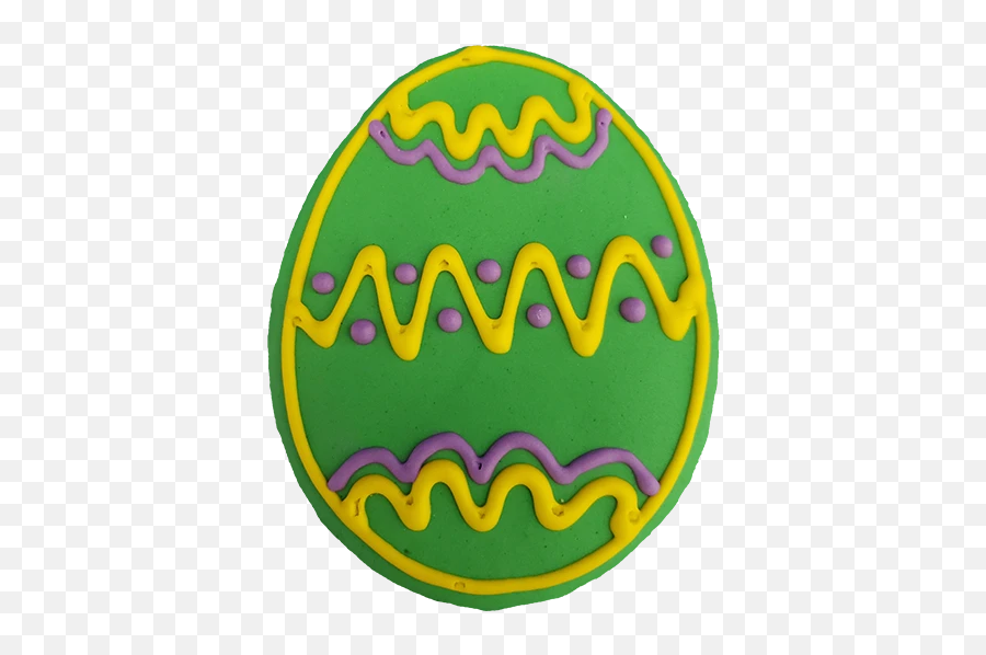 Easter Egg Cookie - Circle Emoji,Emoji Easter Egg