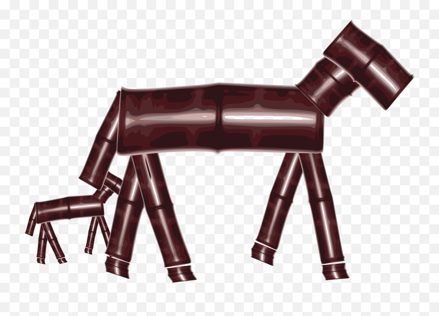 Bamboo Horse Vector Clipart Image - Bench Emoji,Hand Horse Horse Emoji