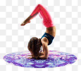 Woman Doing Yoga Transparent Background - Balance Cure Cells Germs Emoji