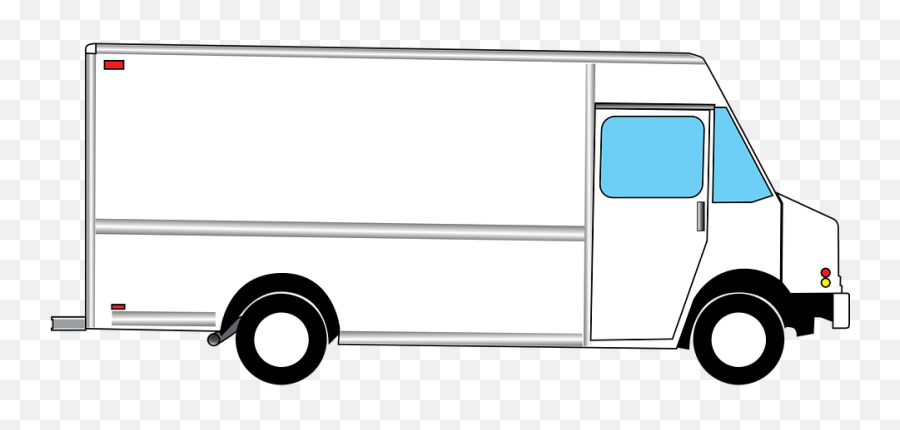 Truck Van White - Food Truck Blank Template Emoji,Moving Truck Emoji
