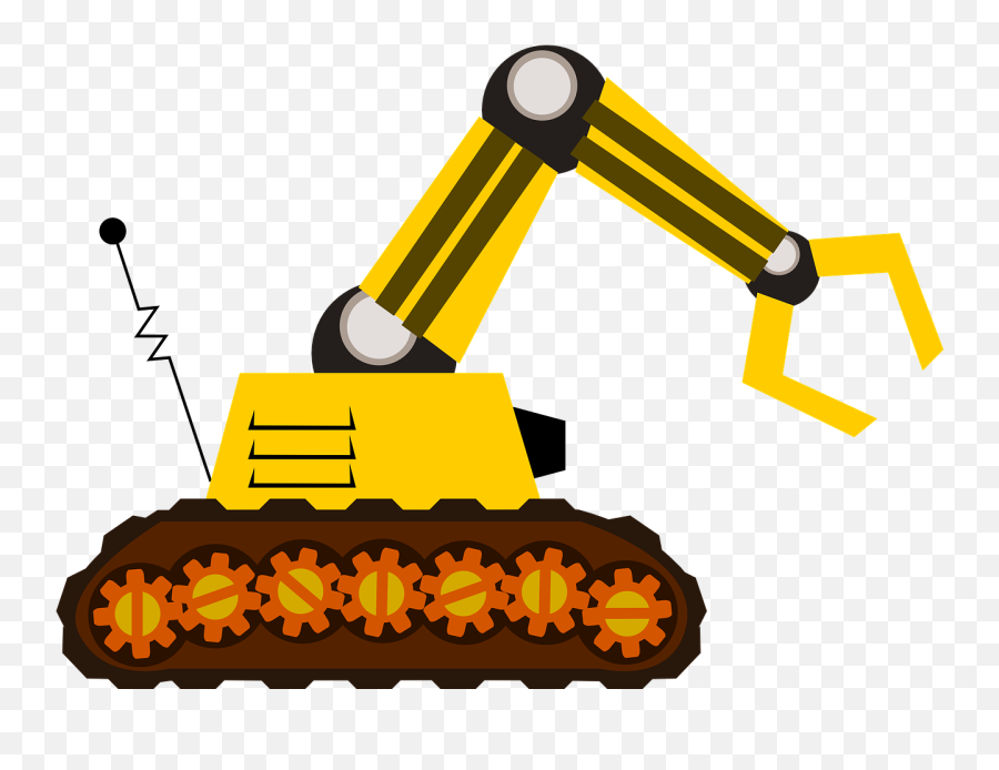 Bulldozer Claw Machine Robot - Machine Clip Art Emoji,Construction Equipment Emoji