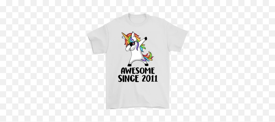 Cute Unicorn Awesome Since 2011 T - Cartoon Emoji,Unicorn Emoji Sweater
