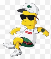 Free Png Images - Dlpngcom Bart Simpson Supreme Emoji,Mouthless Emoji