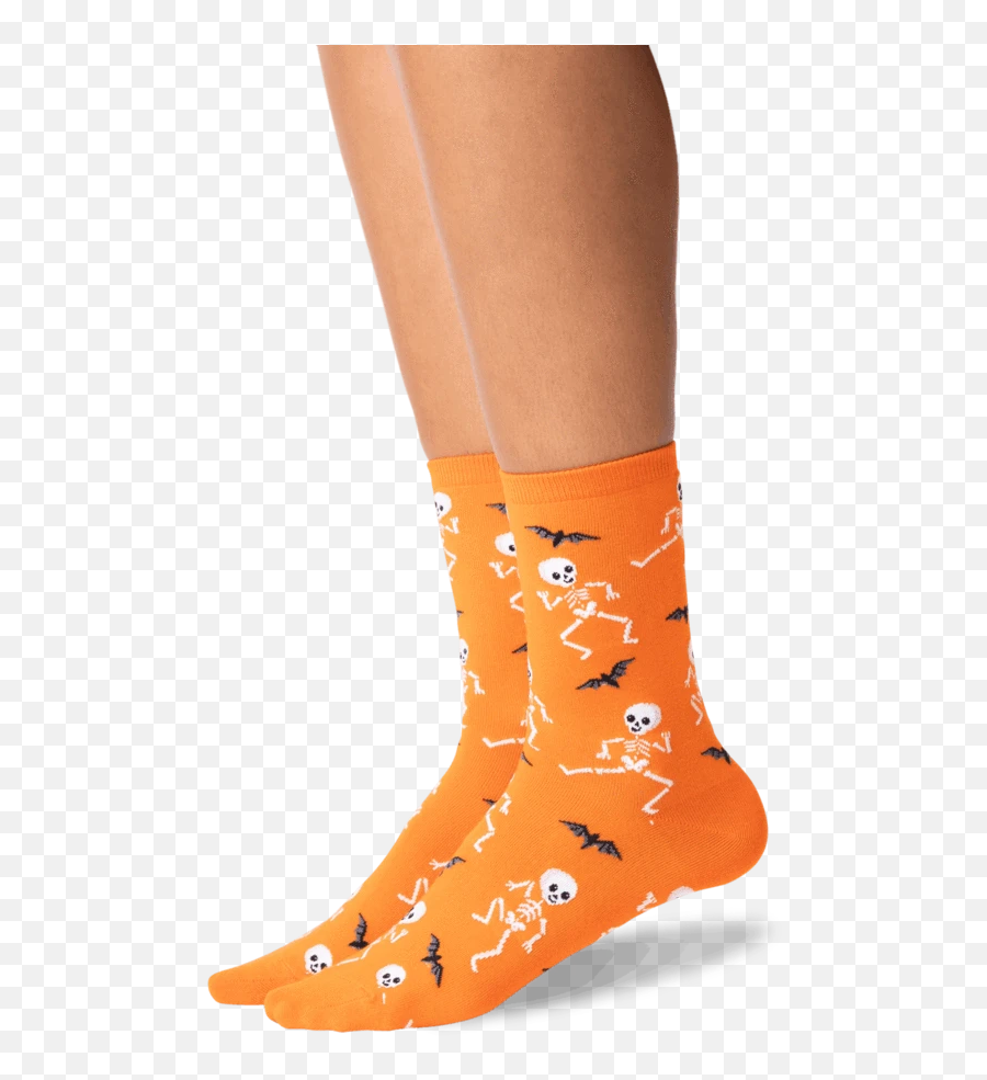 Womenu0027s Dancing Skeletons Crew Socks - Sock Emoji,Turkey Leg Emoji