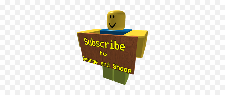 Subcribe To George And Sheep - Roblox Smiley Emoji,Sheep Emoticon