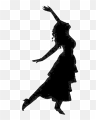 Silhouette Lady Dancing - Emoji