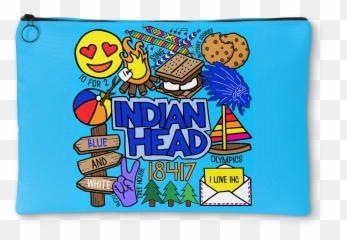 Camp Collages Accessory Pouch - Camp Towanda Corey Paige Design Emoji,Indian Emoticon
