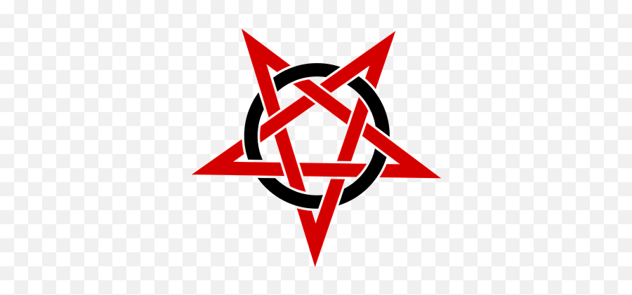 Free Pentangle Pentagram Illustrations - Red Satanic Symbol Png Emoji,Pentagram Emoji