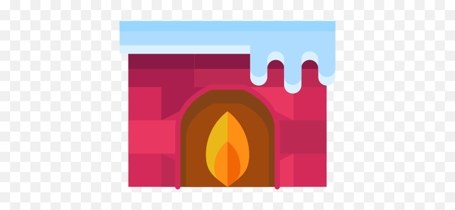 Fire Flame Winter Cold Fireplace Livingroom Icon - Icon Emoji,Fireplace Emoji