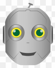 Robot Face Clipart - Fictional Character Emoji,Robot Emoticon