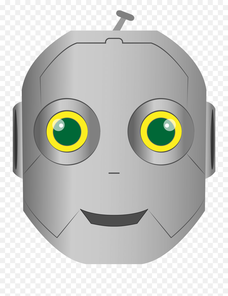 Robot Face Clipart - Fictional Character Emoji,Robot Emoticon