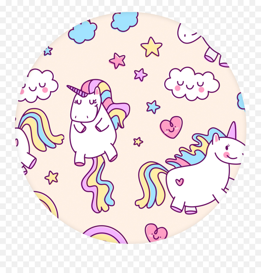 Rainbow Unicorn Png - Unicorn Pop Grip Lock Screen Licorne Fond Rose Fond Écran Emoji,Unicorn Wallpaper Emoji