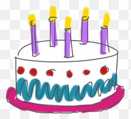 Birthday Cake Candles - Birthday Cake Illustration Png Emoji,Facebook Cake Emoji
