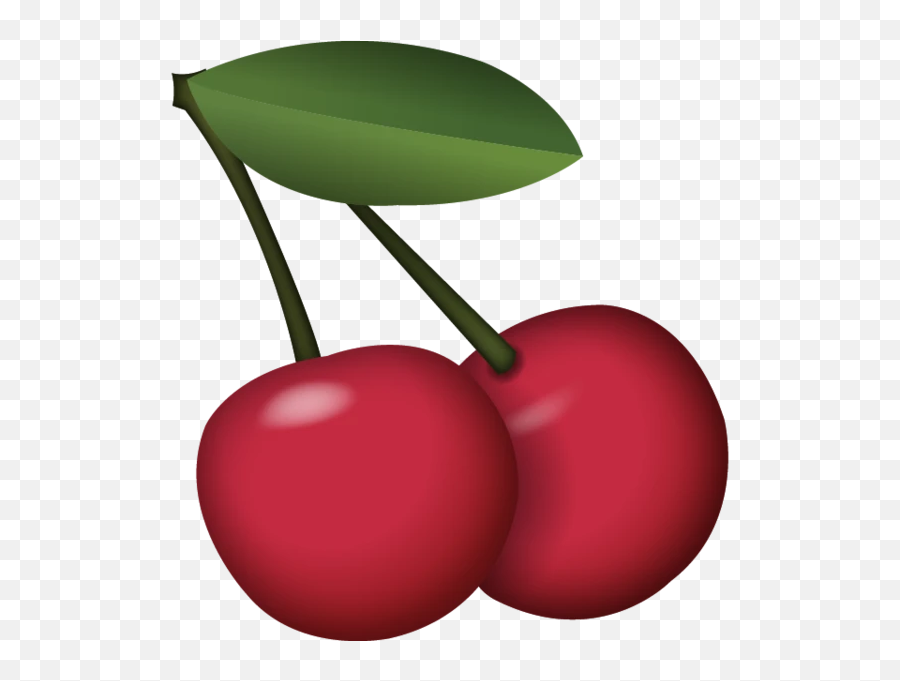 Download Cherry Emoji Icon - Cherry Emoji Transparent,Cherries Emoji