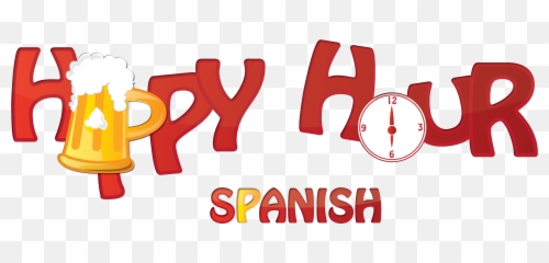 Happy Hour Spanish Logo Clipart - Lyrics To Despacito In English Emoji