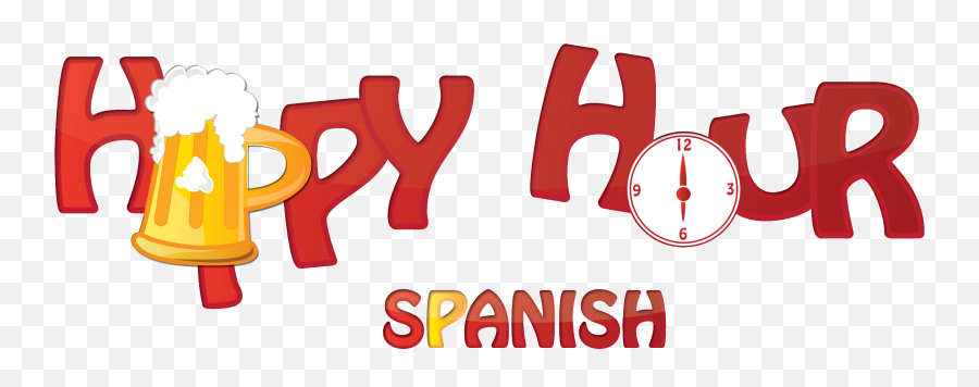Happy Hour Spanish Logo Clipart - Lyrics To Despacito In English Emoji,Happy Hour Emoji
