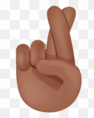 Hows There Not A Fingers Crossed Emoji - Two Fingers Crossed Emoji,Chair Emoji