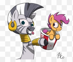Meat Clipart Friedchicken Meat - Mlp Scootaloo And Zecora Emoji,Kfc Emoji