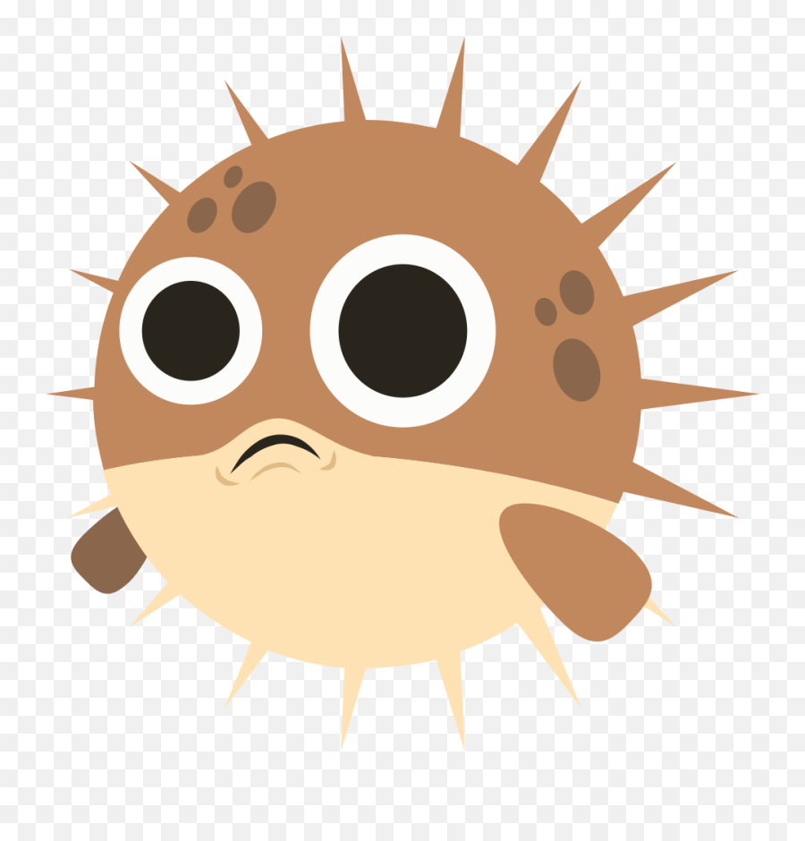Emojione 1f421 - Cartoon Puffer Fish Transparent Emoji,Cookie Emoji