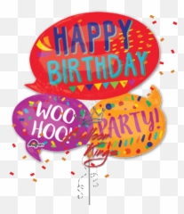 Happy Birthday Bubbles - Illustration Emoji,Happy Birthday Emoji Texts