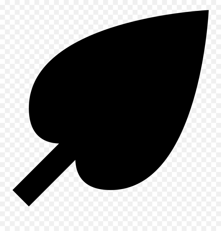 Spade Shaped Leaf Svg Png Icon Free Download 32995 - Clip Art Emoji,Spade Emoticon