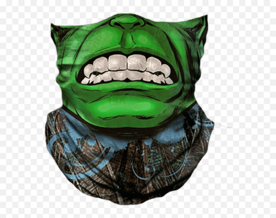 Face Facemask Faceshield Shield Costume Dressup Mask - Hulk Neck Gaiter Emoji,Emoji Face Costume
