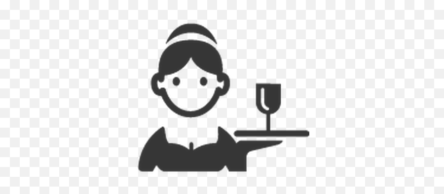 Transparent Background Waiter Clipart - Cartoon Transparent Background Nurse Emoji,Waitress Emoji