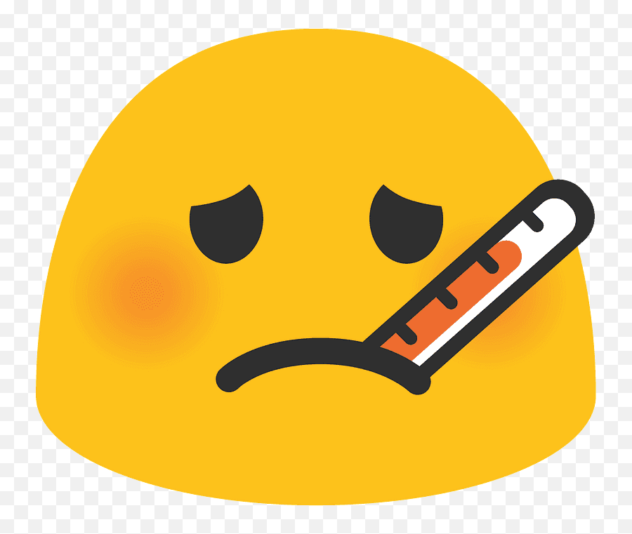 Face With Thermometer Emoji Clipart - Sick Emoji Android,Emoji 110