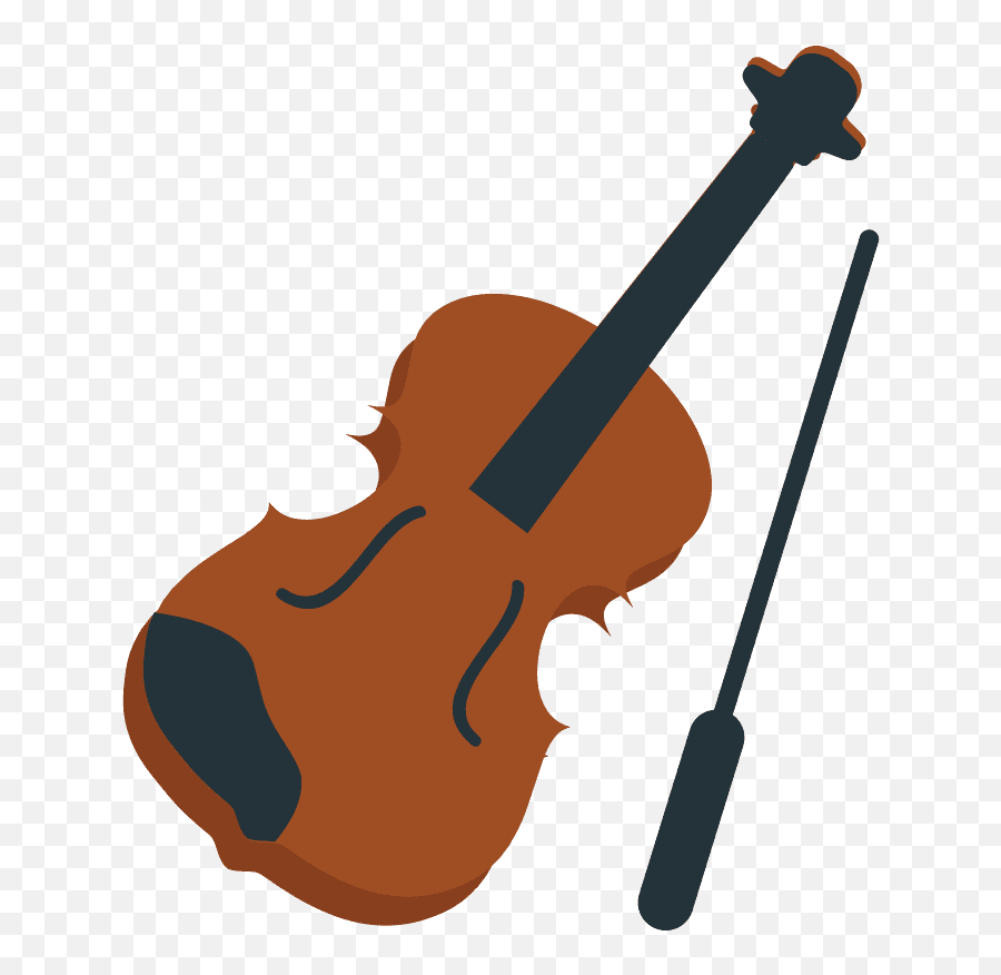 Violin Emoji Clipart - Clip Art,Violin Trumpet Saxophone Emoji