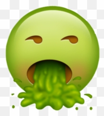 Emoji Green Vomito Sticker - Smiley,Is There A Zombie Emoji