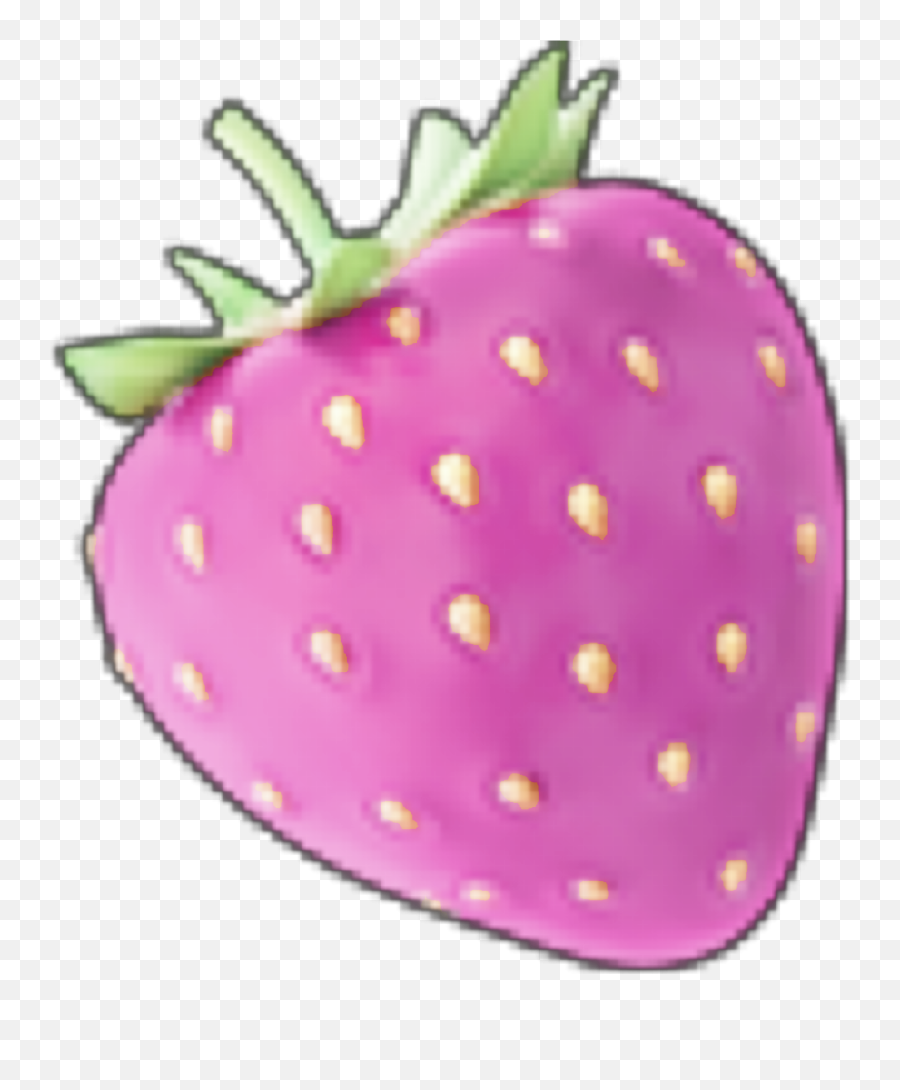 Emoji Strawberry Pink Pastel Sticker - Girly,Strawberry Emoji