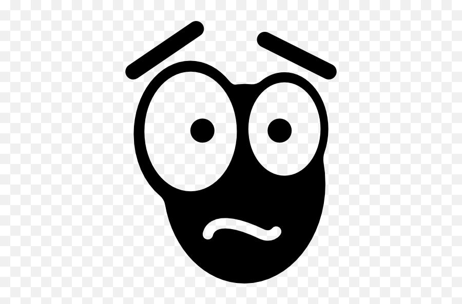 Emoticon Emotion Gestures Afraid Head Fear Icon - Afraid Icon Png Emoji,Afraid Emoji