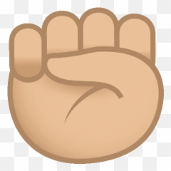Raised Fist Joypixels Gif - Emoji