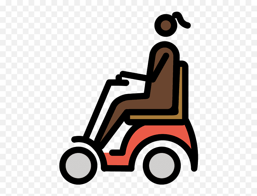 Motorized Wheelchair Emoji Clipart - Wheelchair,Wheel Chair Emoji