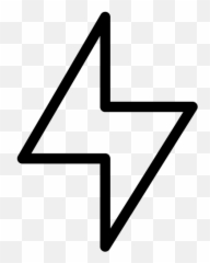 Flash Icon Line Iconset IconsMind - Outline Png Emoji