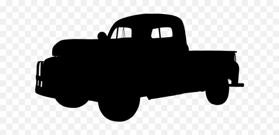 Car Truck Silhouette - Chevy Bel Air Silhouette Emoji,Pickup Truck Emoji