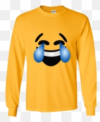 Emoji Costume Laughing Tears Of Joy Ls Ultra Cotton