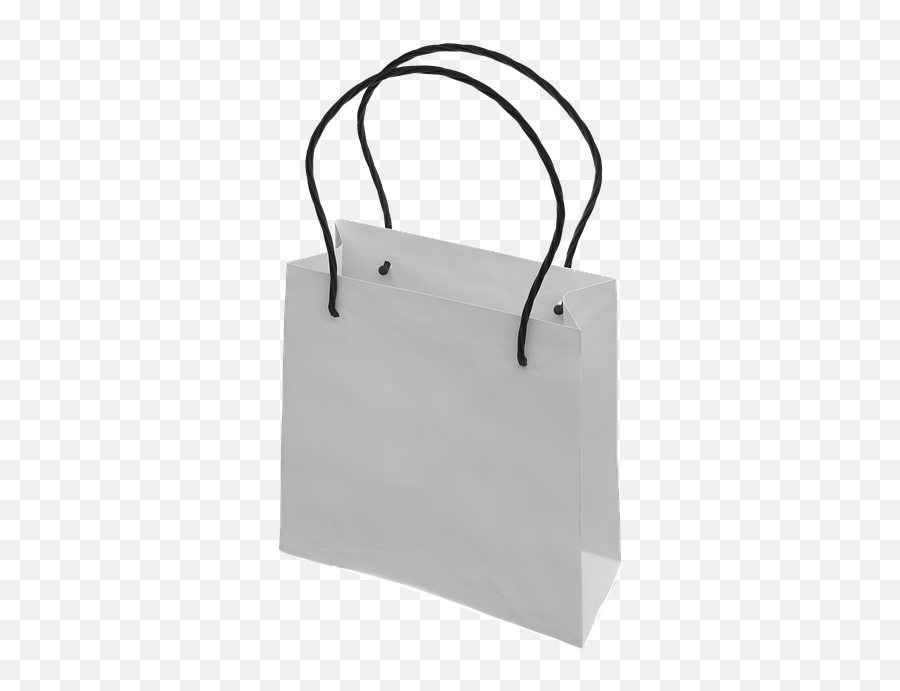 White Empty Shopping Bag - Tote Bag Emoji,Emoji Tote Bag