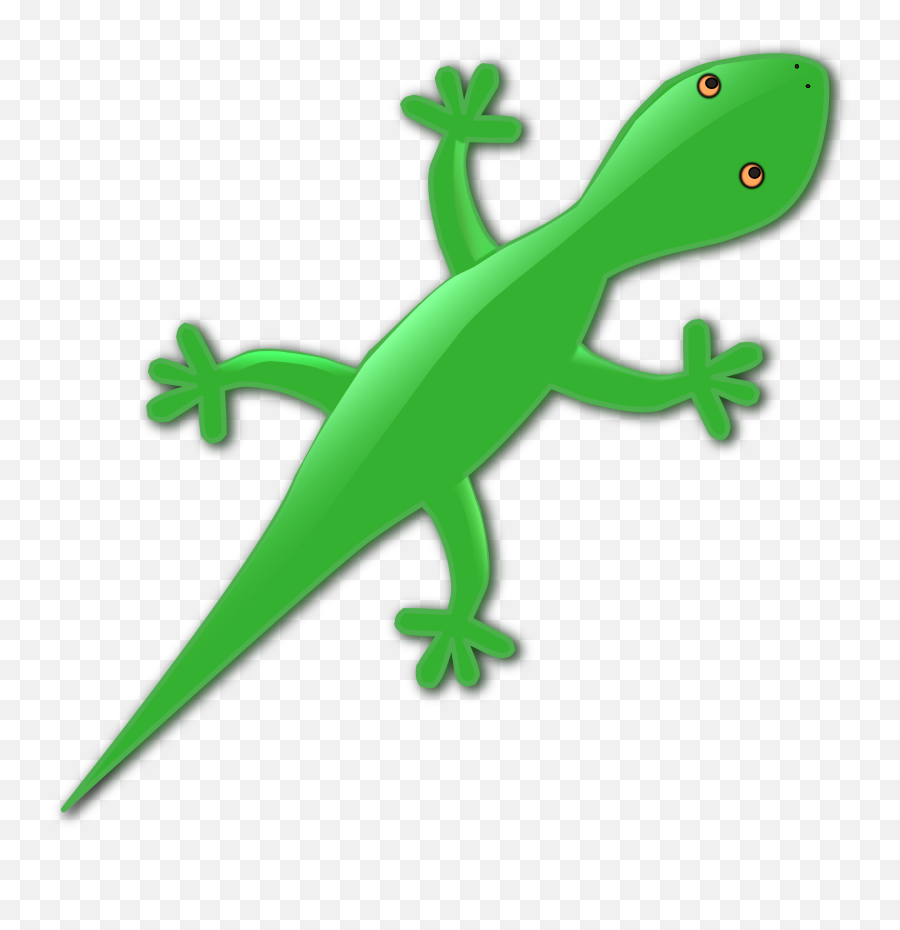 Green Gecko Lizard Vector Clipart Image - Amphibians Clipart Emoji,Snake Emoji