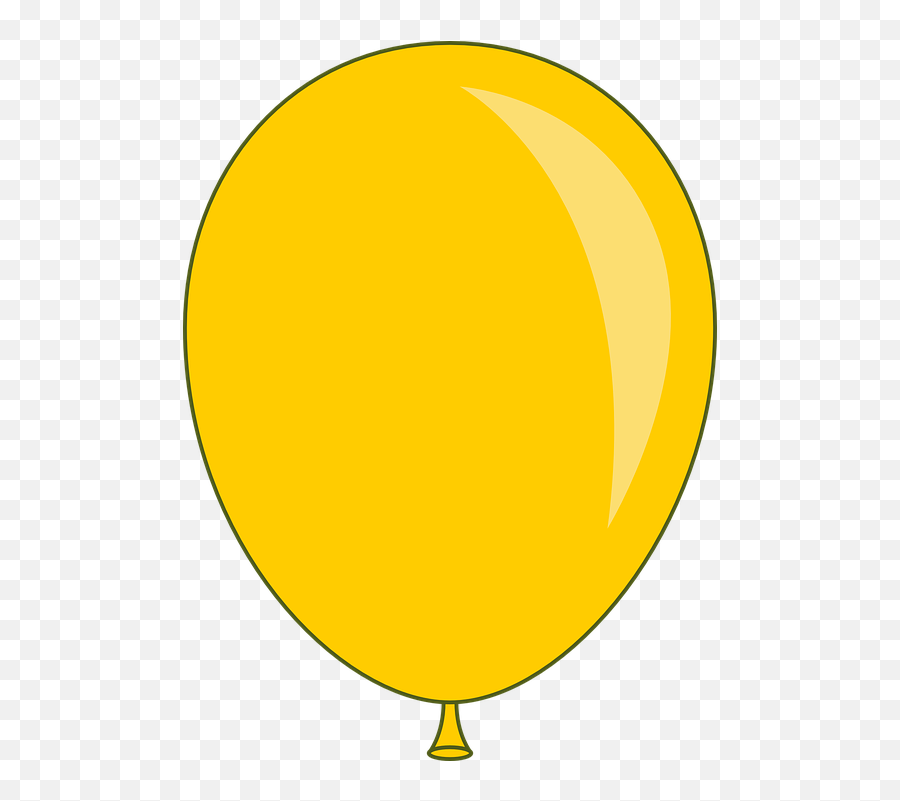 Balloon Yellow Party - Yellow Balloon Clip Art Emoji,Birthday Balloon Emoji