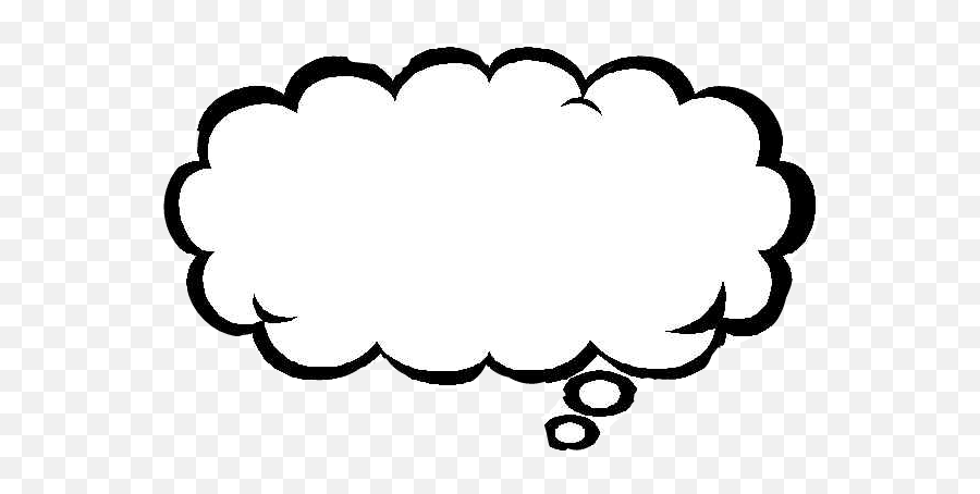 Cloud Thought Bubble Cartoon Comic - Illustration Emoji,Thought Cloud Emoji