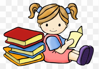 Girl Reading Book Clipart Free Download - Read Books Clip Art Emoji,Emoji Shhh