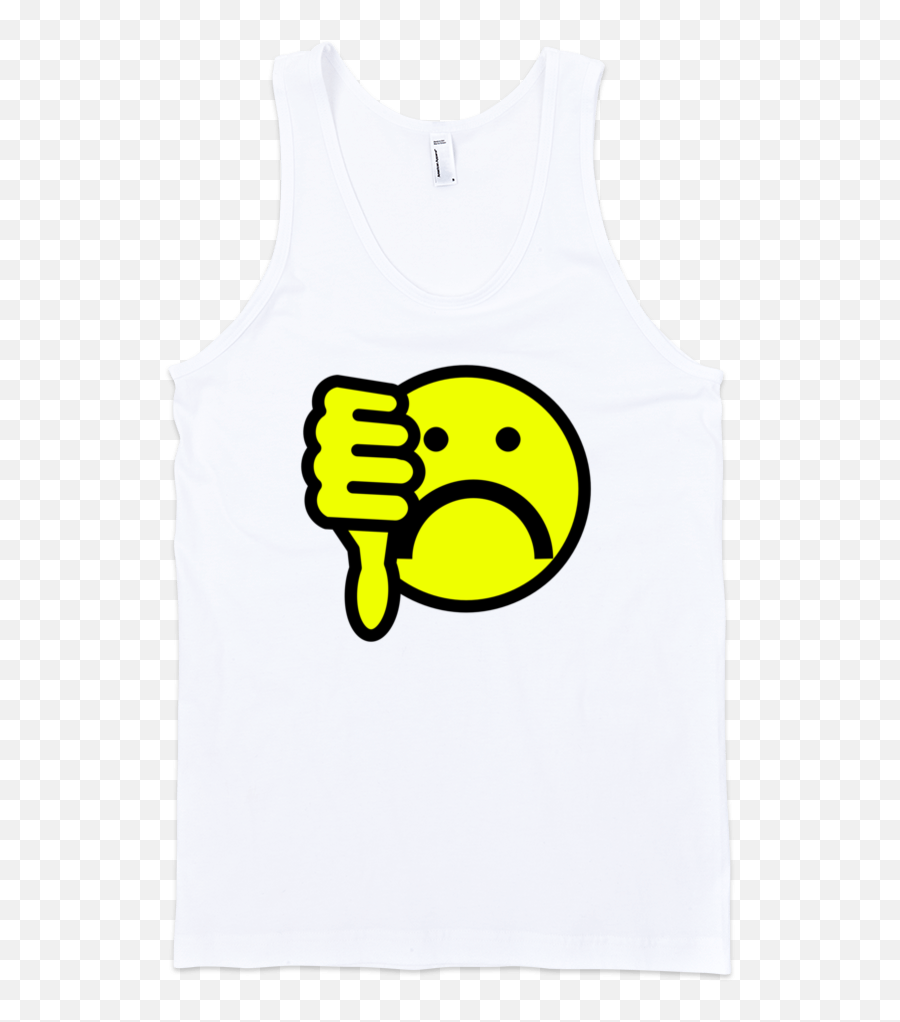Disapprove Fine Jersey Tank Top Unisex - White Top Front Transparent Background Emoji,Disapprove Emoji