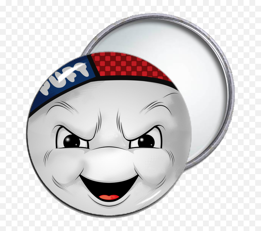 Stay Pufft Marshmallow Man Pocket Mirror - Ghostbusters Emoji,Marshmallow Emoticon