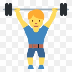 Twemoji12 1f3cb - Olympic Weightlifting Emoji,Weight Emoji