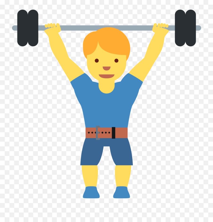 Twemoji12 1f3cb - Olympic Weightlifting Emoji,Weight Emoji